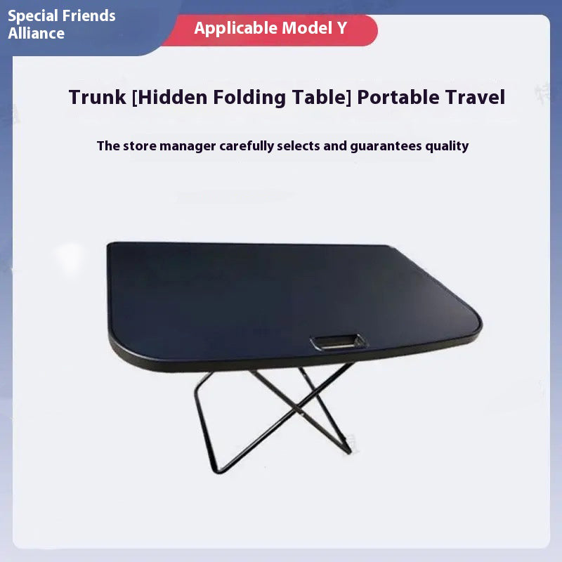 Tesla personalized camping table trunk car folding trunk picnic table equipment, self-driving outdoor essential